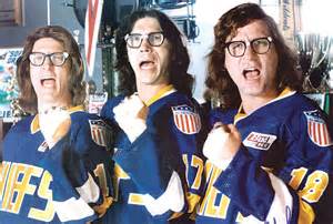 Hanson Brothers Charlestown CHIEFS #3  Dave “Killer” Blue Ice Hockey Jerseys